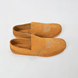 American Darling Handmade Suede Mule Shoes for Women Slip-On Closed Toe Casual Loafer Embroidered Comfortable Flat Footwear