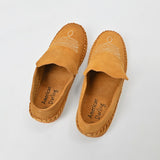 American Darling Handmade Suede Mule Shoes for Women Slip-On Closed Toe Casual Loafer Embroidered Comfortable Flat Footwear