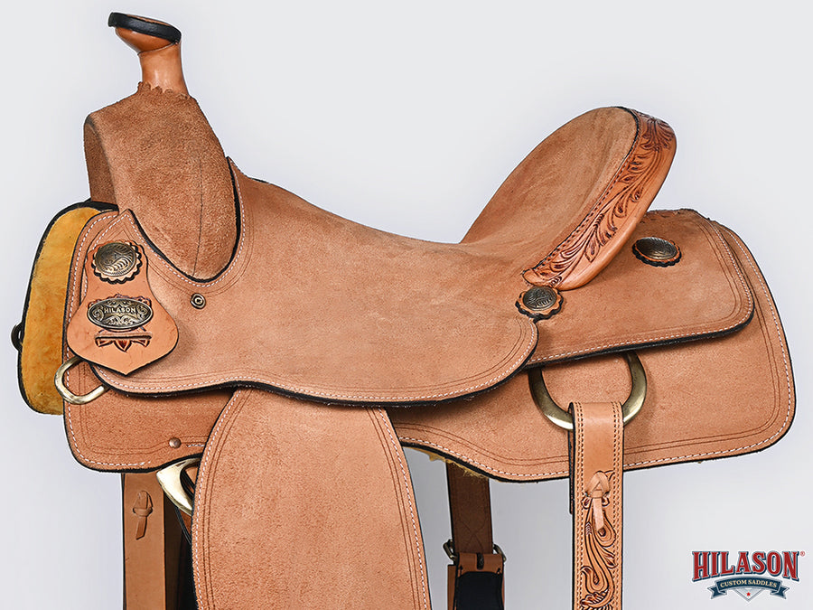 Hilason Western Horse Saddle American Leather Ranch Roping Cowboy