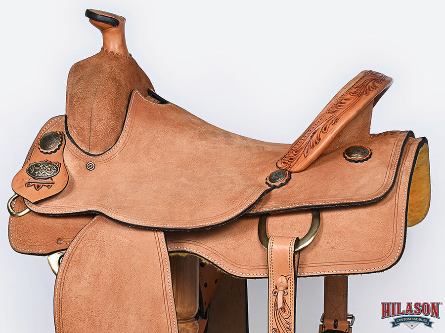 Hilason Western Horse Saddle American Leather Ranch Roping Cowboy