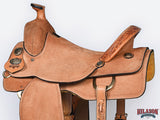 Hilason W. H. Saddle American Leather Ranch Roping Cowboy – Hilason