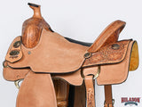 Hilason Western Horse Saddle American Leather Ranch Roping Cowboy