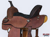 Hilason Western Horse Barrel Racing Trail American Leather Saddle Brown
