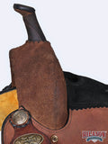Hilason Western Horse Barrel Racing Trail American Leather Saddle Brown