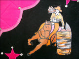 Sb107-A Hilason Handpaint Western Show Barrel Racing Saddle Blanket Pad Pink