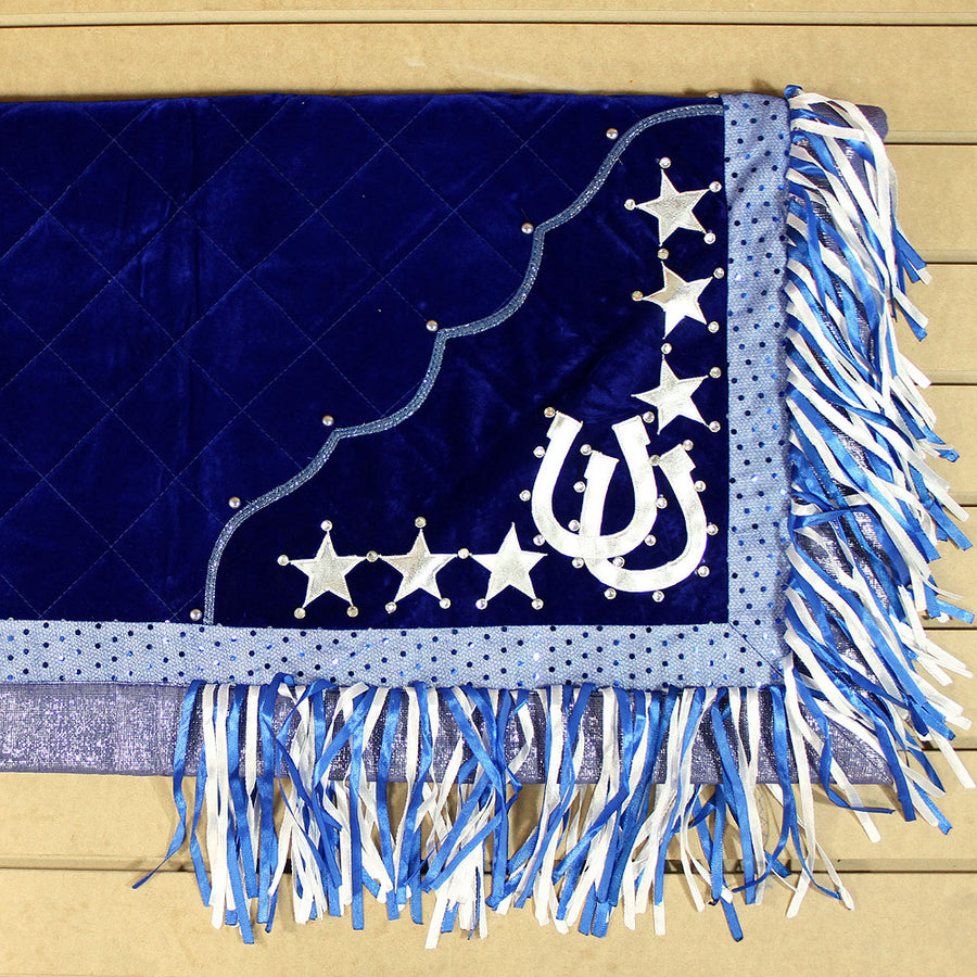 Sb102-F Hilason W. Show Barrel Racing Rodeo Saddle Blanket Pad Royal by Hilason – Cowboy and equestrian accessories