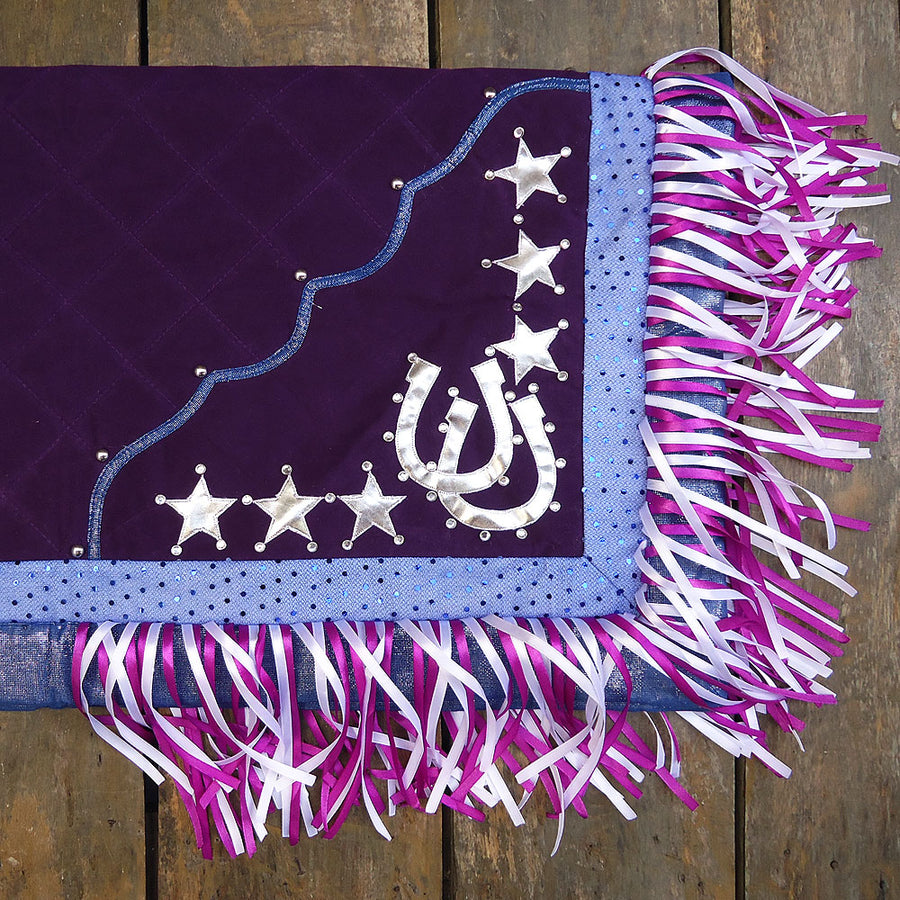 Csb103 Hilason W. Show Barrel Racing Rodeo Saddle Blanket Pad Purple – by Hilason – Cowboy and equestrian accessories