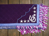 Csb103 Hilason Western Show Barrel Racing Rodeo Saddle Blanket Pad Purple