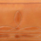 American Darling Genuine Leather Crossbody Wallet for Women, Tan Leather Western Shoulder Clutch Purse