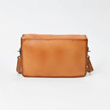 American Darling Genuine Leather Crossbody Wallet for Women, Tan Leather Western Shoulder Clutch Purse