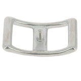 Silver metal curb chain buckle - Uhorse