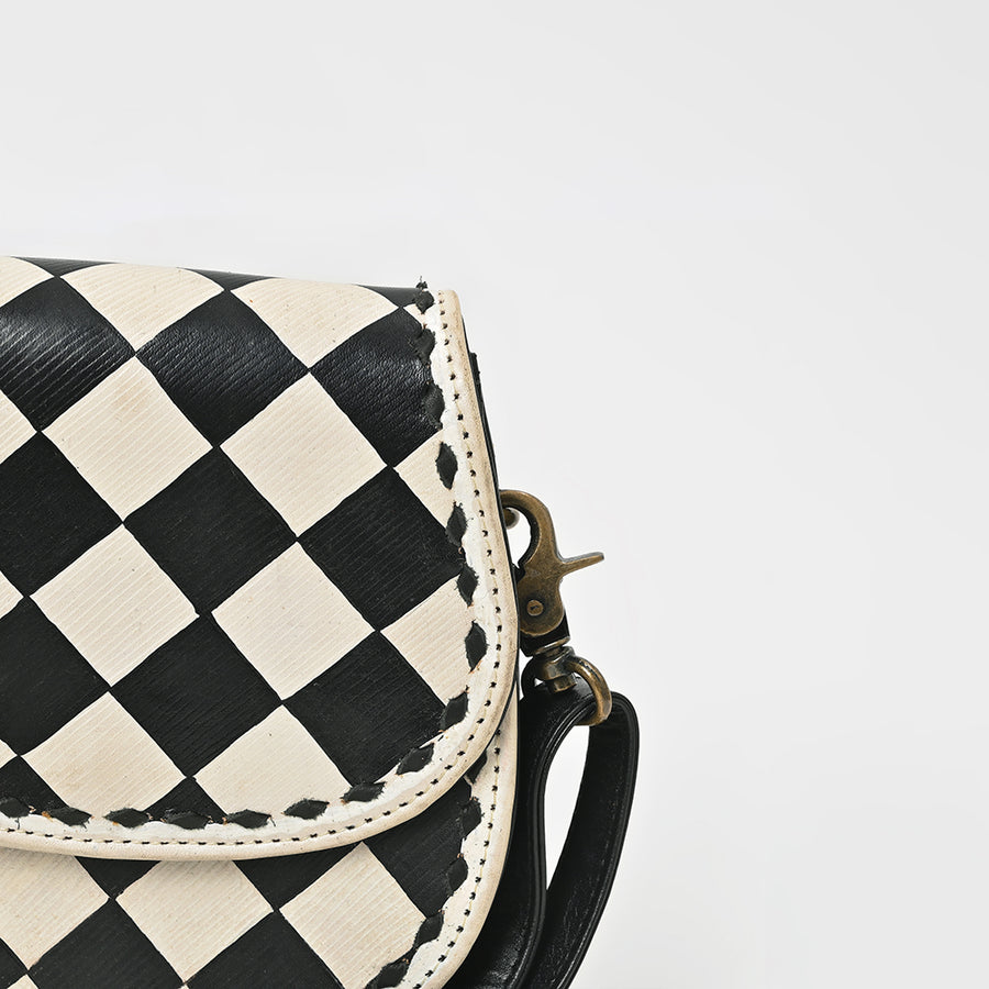American Darling Western Cross body Bag Buck stitched Genuine Full Grain Leather Handcrafted Small Shoulder Bag