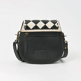 American Darling Western Cross body Bag Buck stitched Genuine Full Grain Leather Handcrafted Small Shoulder Bag