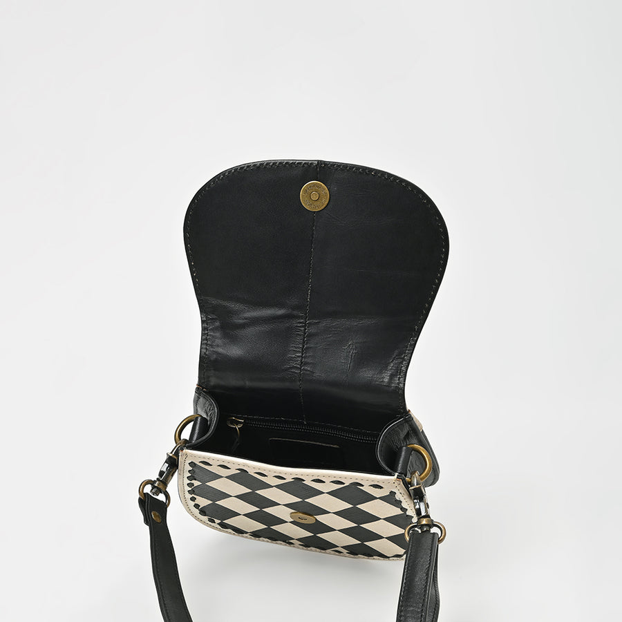 American Darling Western Cross body Bag Buck stitched Genuine Full Grain Leather Handcrafted Small Shoulder Bag