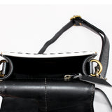 American Darling Black & White Checkered Mini Crossbody Hand-Laced Edges