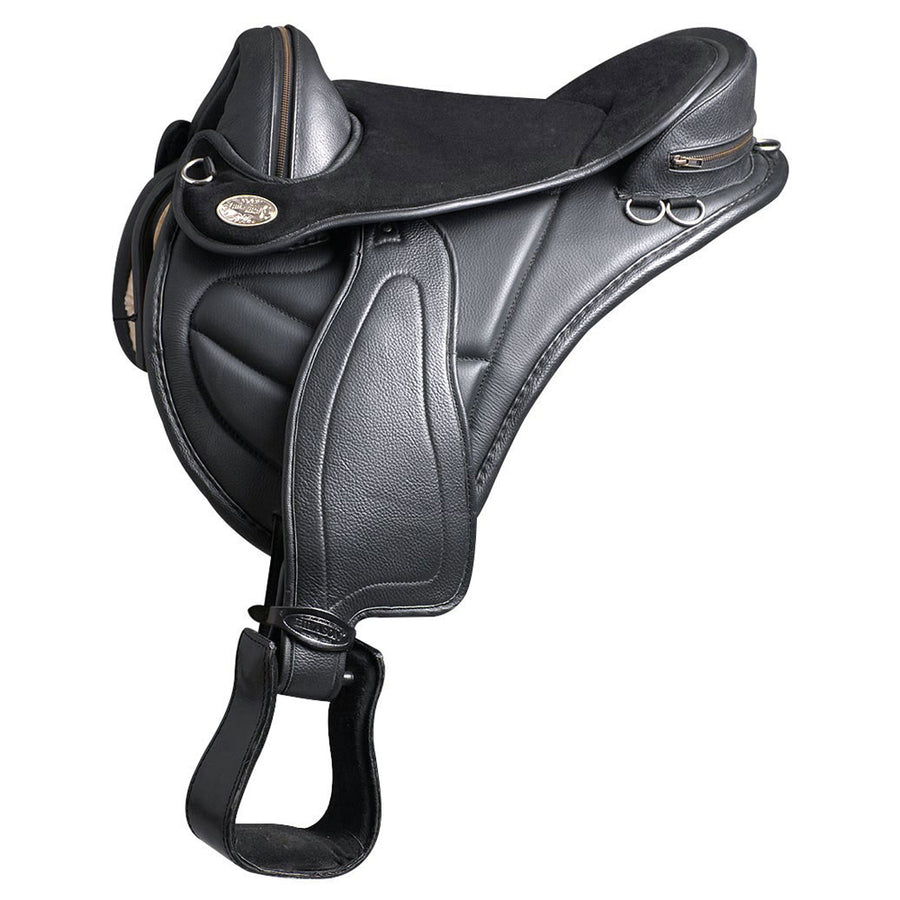 15 In Horse English Treeless Saddle Hilason Endurance Trail Leather - Uhorse