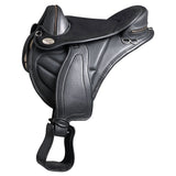Horse English Treeless Saddle Hilason Endurance Trail Pleasure Leather - Uhorse