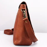 American Darling Sunset Rodeo Leather Crossbody Messenger Bag Appliqué Desert