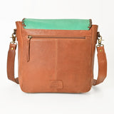 American Darling Western Messenger Bag Handcrafted Hand-Painted Desert Scene Genuine Full Grain Leather Shoulder Bag