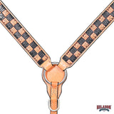 HILASON Western Horse Tack Set American Leather Hand Tooled Tan