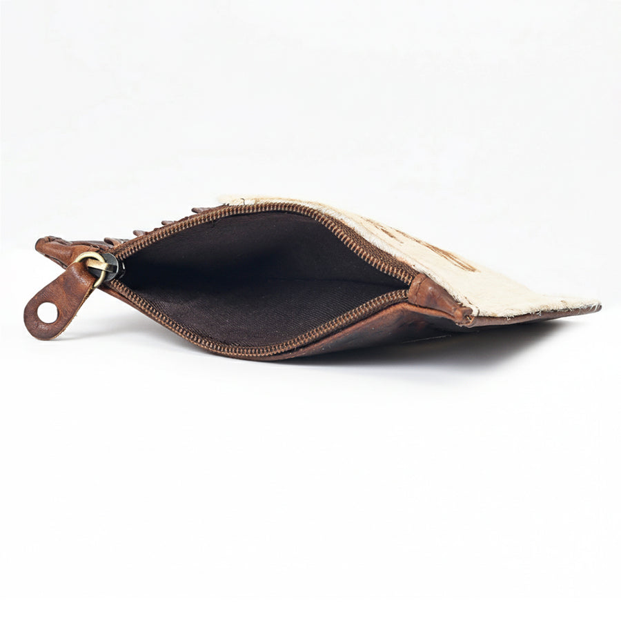 Sandy Rodeo Genuine Hair On Leather Card Holder | Houston Livestock Show and Rodeo
