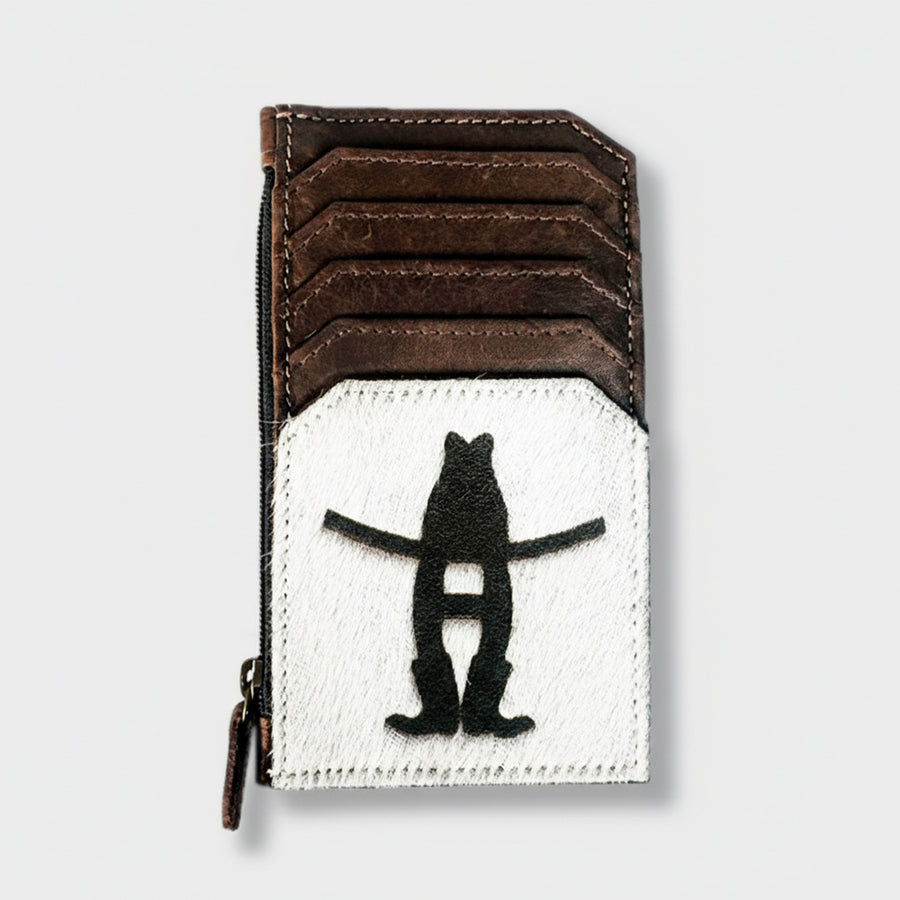 Sandy Rodeo Genuine Hair On Leather Card Holder | Houston Livestock Show and Rodeo - Uhorse