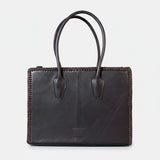 Sandy Rodeo Genuine Hair-on Leather Tote Bag Western Statement Handbag | Houston Livestock Show and Rodeo