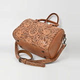American Darling Hand-Tooled Leather Western Speedy  Bag with Floral