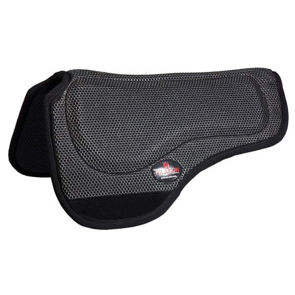 30" X 34" Hilason Air Flow Shock Absorbing Western Drop Rigging Round Saddle Pad - Uhorse