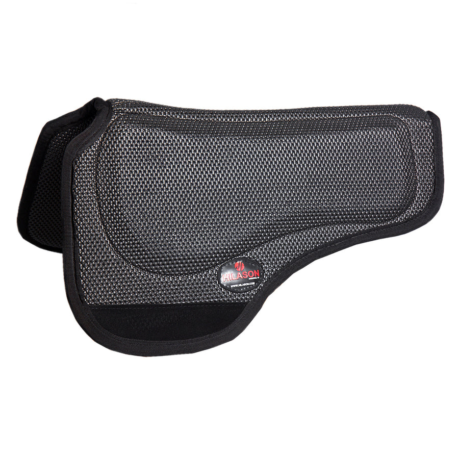 Black mesh saddle pad with neoprene trim - Uhorse