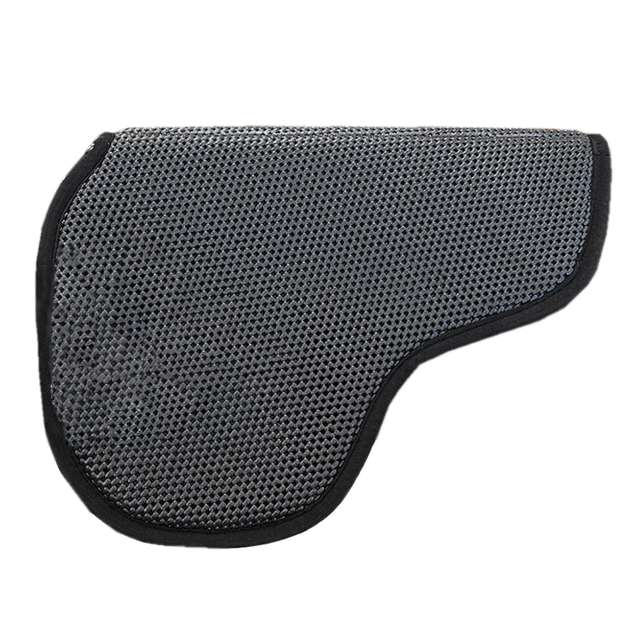 Gray mesh saddle pad with black trim - Uhorse