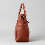 Magnolia Rodeo Genuine Full-Grain Leather Embroidered Tote Bag White | Houston Livestock Show and Rodeo