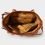 Magnolia Rodeo Genuine Full-Grain Leather Embroidered Tote Bag White | Houston Livestock Show and Rodeo