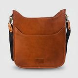 Showground Rodeo Genuine Leather Embroidered Crossbody Bag Hand-Tooled Floral Strap Purse | Houston Livestock Show and Rodeo