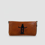 Frontier Rodeo Genuine Leather Black Embroidered Organizer Bag | Houston Livestock Show and Rodeo