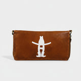 Frontier Rodeo Genuine Leather White Embroidered Organizer Bag | Houston Livestock Show and Rodeo