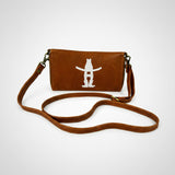 Frontier Rodeo Genuine Leather White Embroidered Organizer Bag | Houston Livestock Show and Rodeo