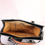 Laurel Sunset Rodeo Handtooled and Grain Leather Tote Bag | Houston Livestock Show & Rodeo