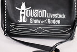 Laurel Midnight Rodeo Black Grain Leather Duffel Bag | Houston Livestock Show & Rodeo