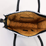 Laurel Midnight Rodeo Black Genuine Leather Tote Bag | Houston Livestock Show & Rodeo