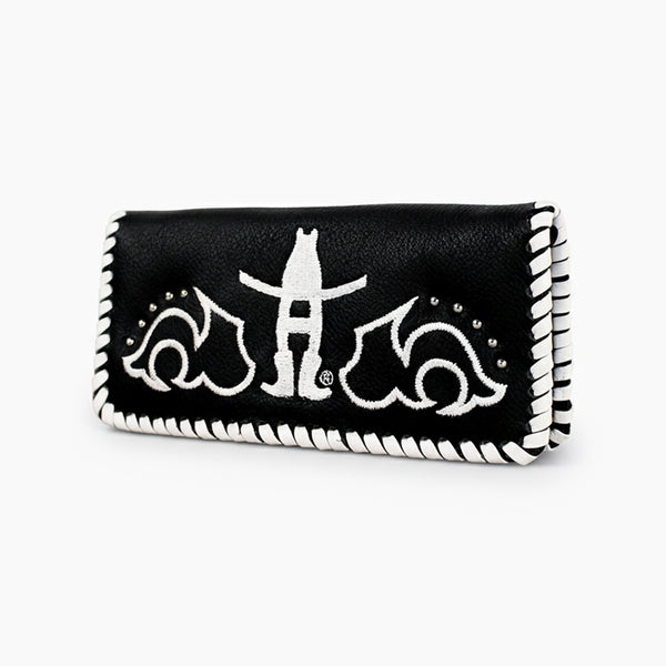 Laurel Midnight Rodeo Black Genuine Leather Wallet | Houston Livestock Show and Rodeo - Uhorse