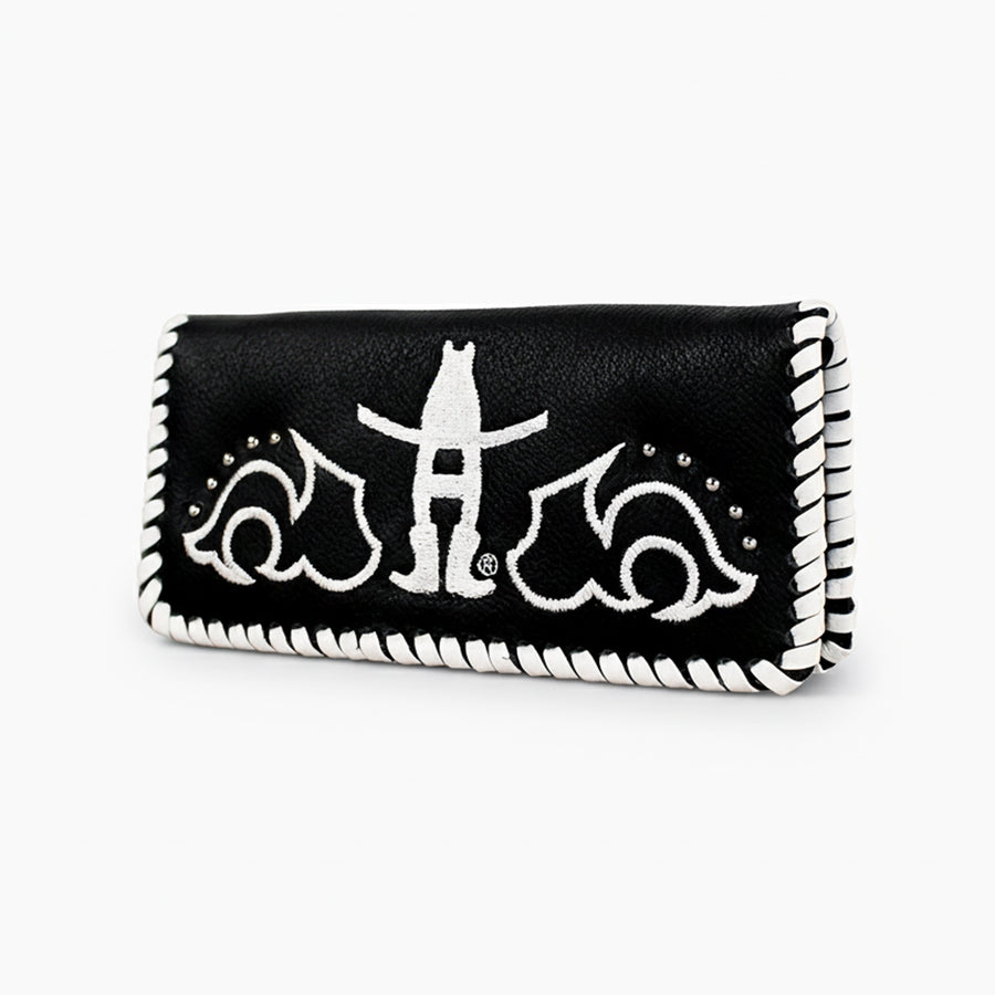 Laurel Midnight Rodeo Black Genuine Leather Wallet | Houston Livestock Show and Rodeo - Uhorse