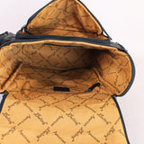 Laurel Midnight Rodeo Black Bootstitch Grain Leather Backpack | Houston Livestock Show & Rodeo