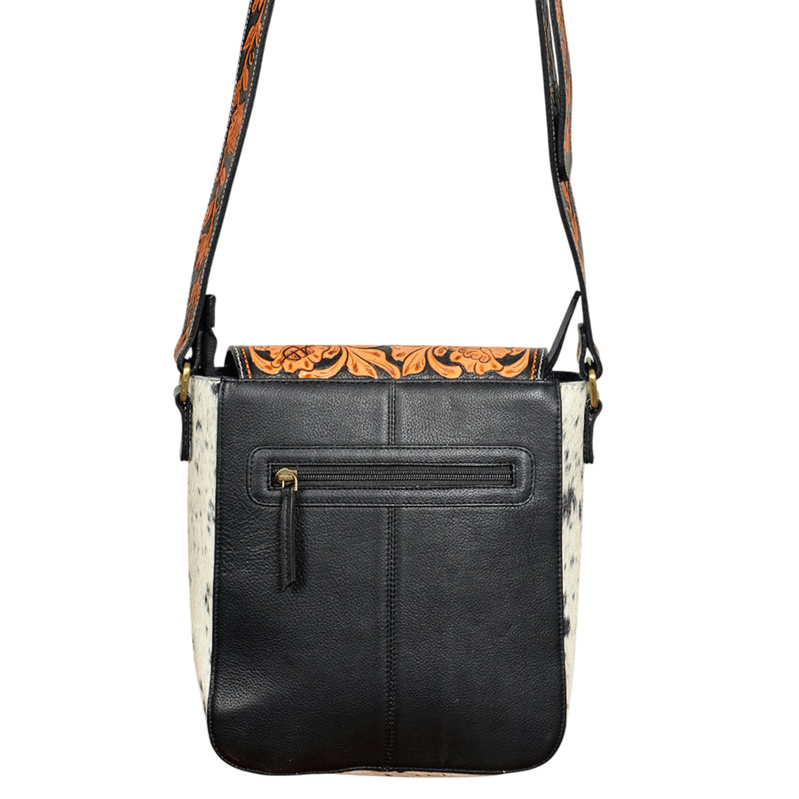 American Darling Western Skull Hair-On Cowhide Crossbody