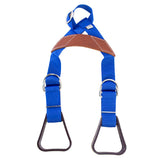 Hilason Saddle Buddy Kids Stirrup  Adjustable Black Nylon with Genuine Cow Leather