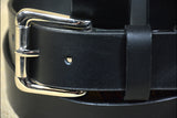 30 In HILASON Western Genuine Leather Belt Mens Classic Black with Silver Buckle