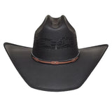 Lonestar Menard Black Vented Straw Cowboy Hat Western Summer Rancher Style