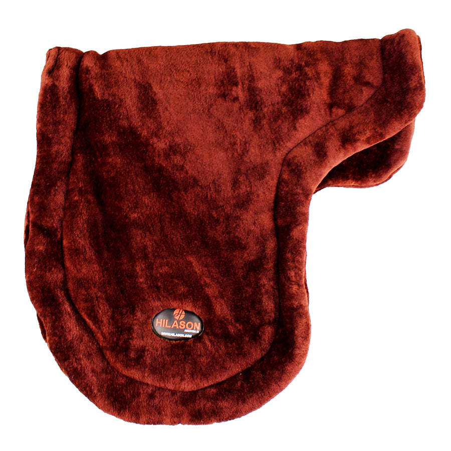 HILASON Western Endurance All Purpose Horse Fleece Saddle Pad Wine - Uhorse
