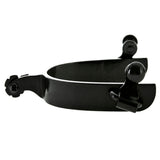 HILASON Western Rosebud Spur Black Satin Finish 3/4
