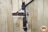 HILASON Guide Dog Harness Brown Padded Genuine Leather with Training Handle